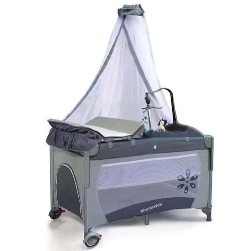 Mama Kids Baby Co-sleeper/Bassinet Bedside Crib/ Playpen with Changing Station and hanging toys suitable for newborn to 3yrs