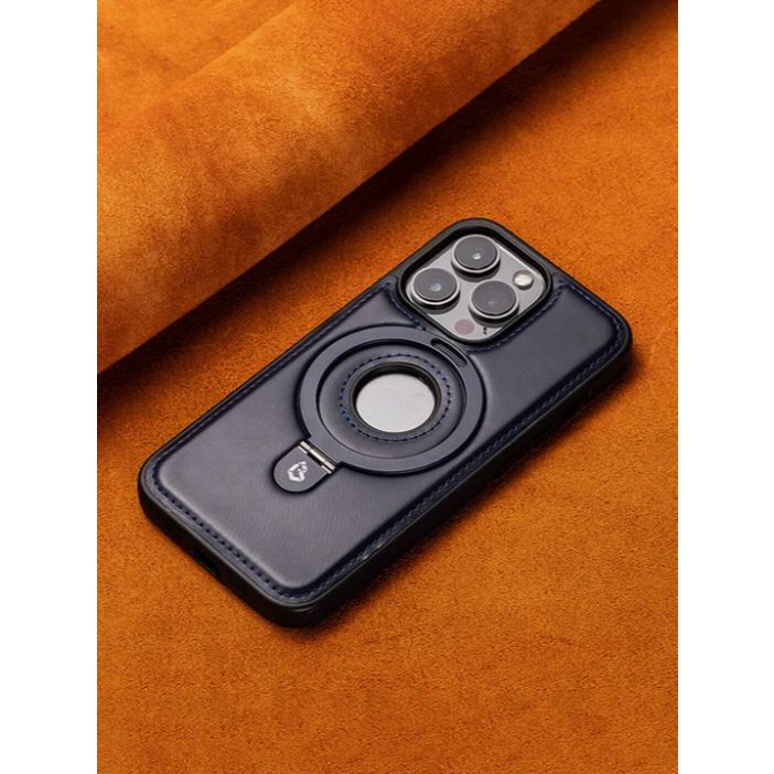 Luxury Leather with Metal Ring Kickstand Case for 16 pro max ,15 pro max ,14 pro max ,123 pro max ,12 pro max ,s25 ultra, s24 ultra ,s23 ultra PC Material Magnetic Mobile