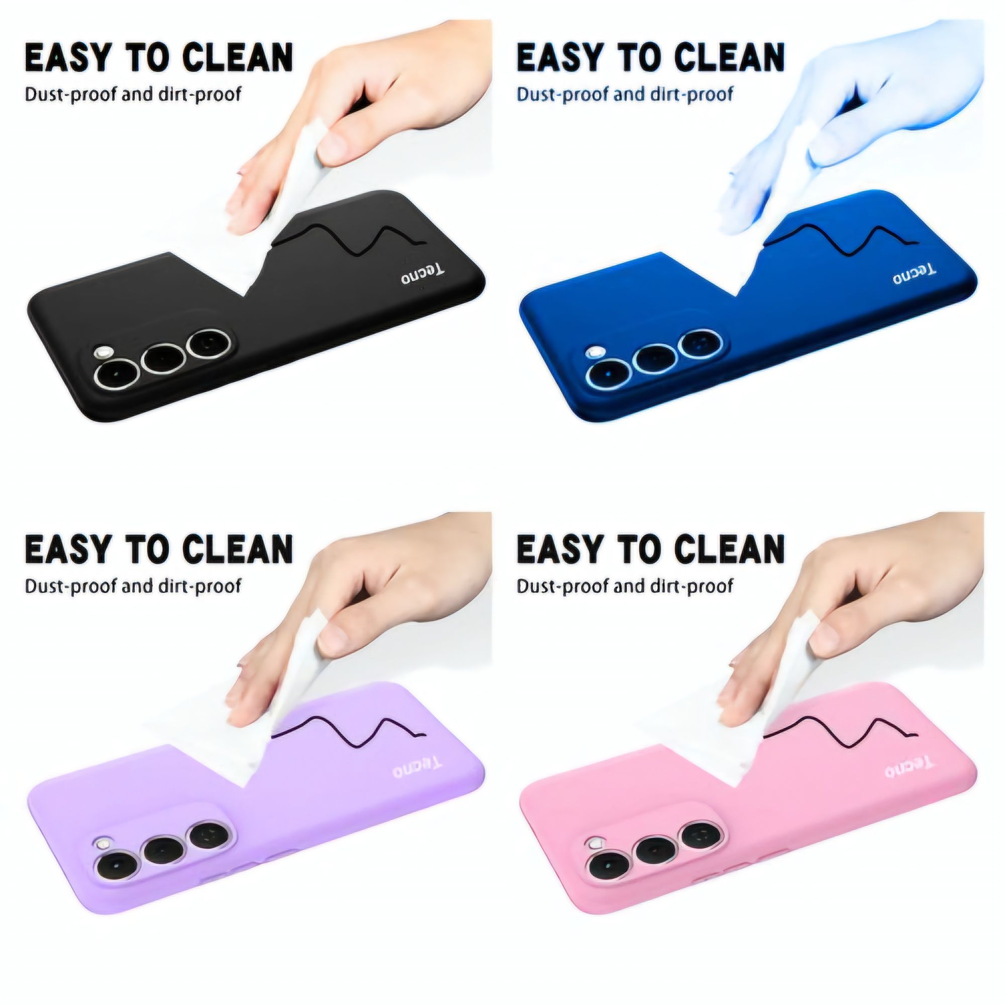 Tecno camon 40 pro plus silicon cases Original Silicone Case/Cover, Liquid Silicone Phone Case Soft Anti-Scratch Microfiber Lining, Full Body Shockproof Slim Cover/Case