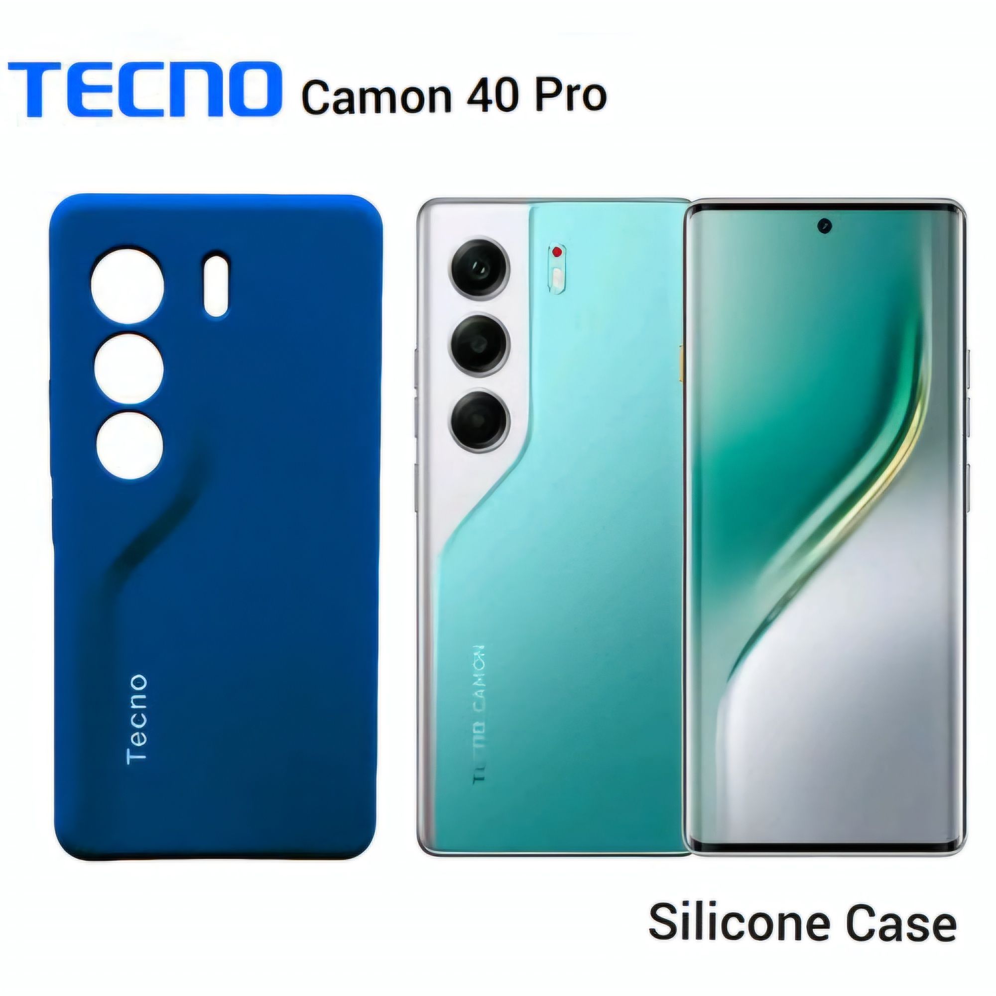 Tecno camon 40 pro plus silicon cases Original Silicone Case/Cover, Liquid Silicone Phone Case Soft Anti-Scratch Microfiber Lining, Full Body Shockproof Slim Cover/Case