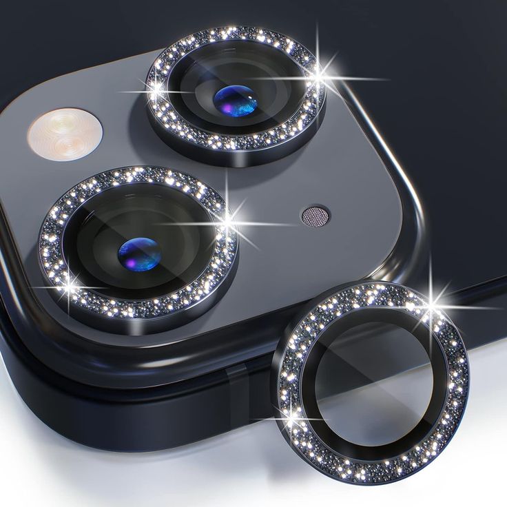 Iphone 16 pro max Camera lenses protector glitter ,HD quality film