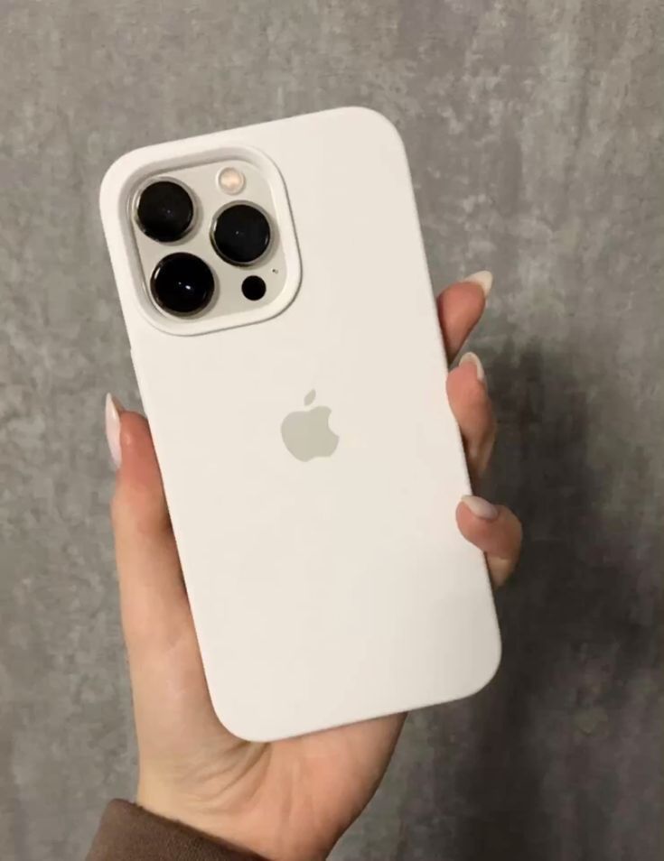 Iphone 16 white Original Silicone Case/Cover, Liquid Silicone Phone Case Soft Anti-Scratch Microfiber Lining, Full Body Shockproof Slim Cover/Case