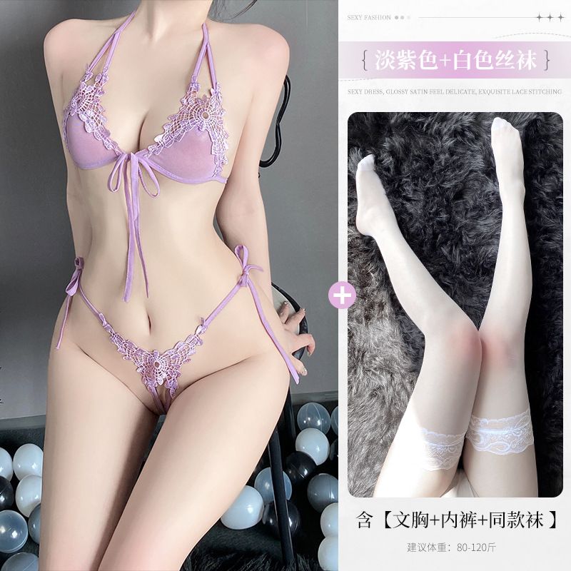 85% Discount DROP SALE!!Sexy Women Lace Baby Dolls Set Lace Bra Underwear Panties T Thong Sexy Fishnet Stocking Lingerie Nightclub Sleep Dress Best Gift for Women CHEAP Women Lingerie Dresses M02