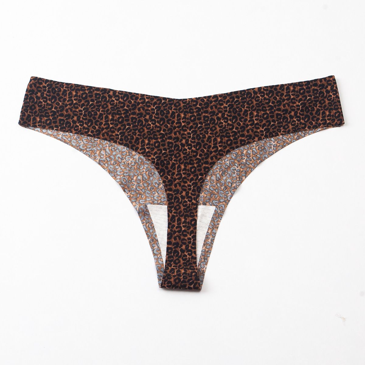 5PCS/8PCS Plus Size 50-90kgs Women's Leopard Underwear Thongs Panties Assorted Lace Splice Women's G-string Invisible briefs Underwear Clothing Ladies Super Soft Hollow out Ice Silk Panties M28
