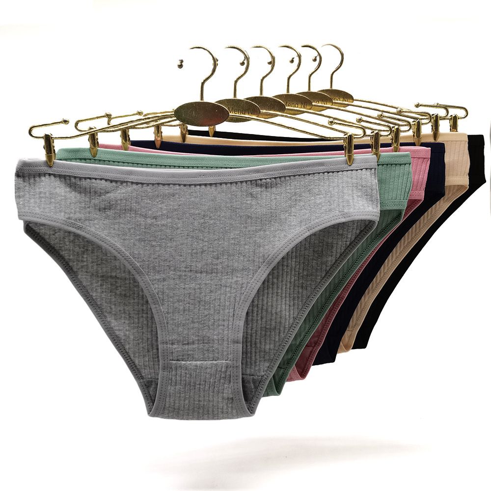 Good Quality Women Soft Cotton Underwear Thongs Panties Women Yoga Sports Underwear Invisible briefs Ladies Super Breathable Low Waist Cotton Panties M35