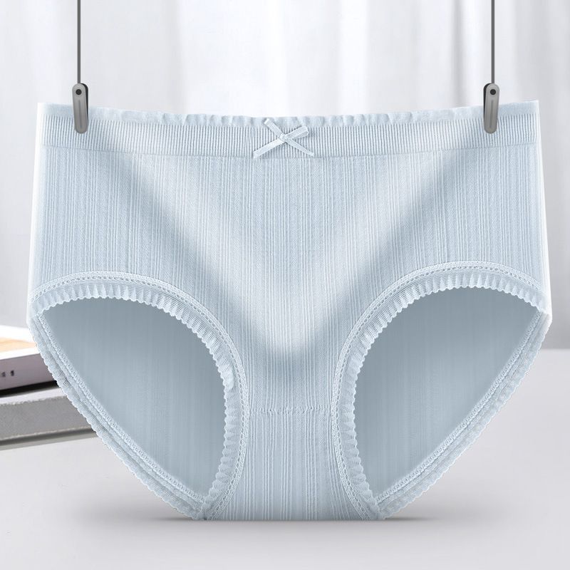 Cheapest Japanese Style Seamless Panties Women Mid-waist Lace Edge Briefs Pure Cotton One -piece Antibacterial Underwear Girl's Briefs Made in China M38