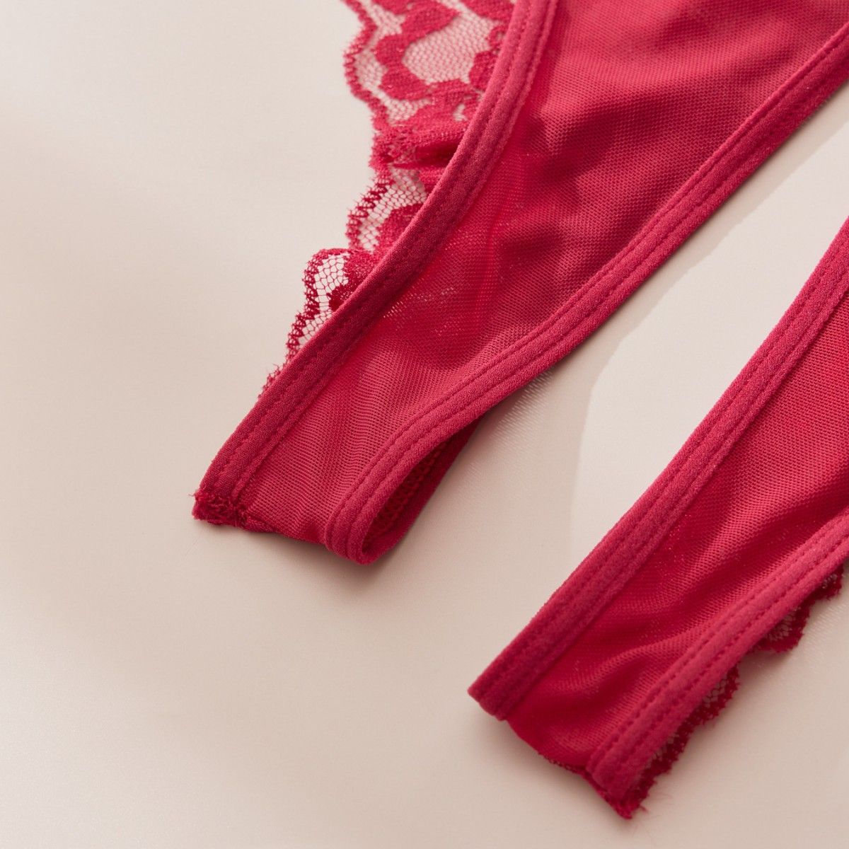 Plus Size XL-4XL Sexy Ladies Lingerie Cheeky Underwear Lace G-String Thongs T-Back Underpant Womens Lace Boyshorts Crotchless Sexy Panties Crisscross Strappy Hollow Back Underwear Hipster Briefs M46