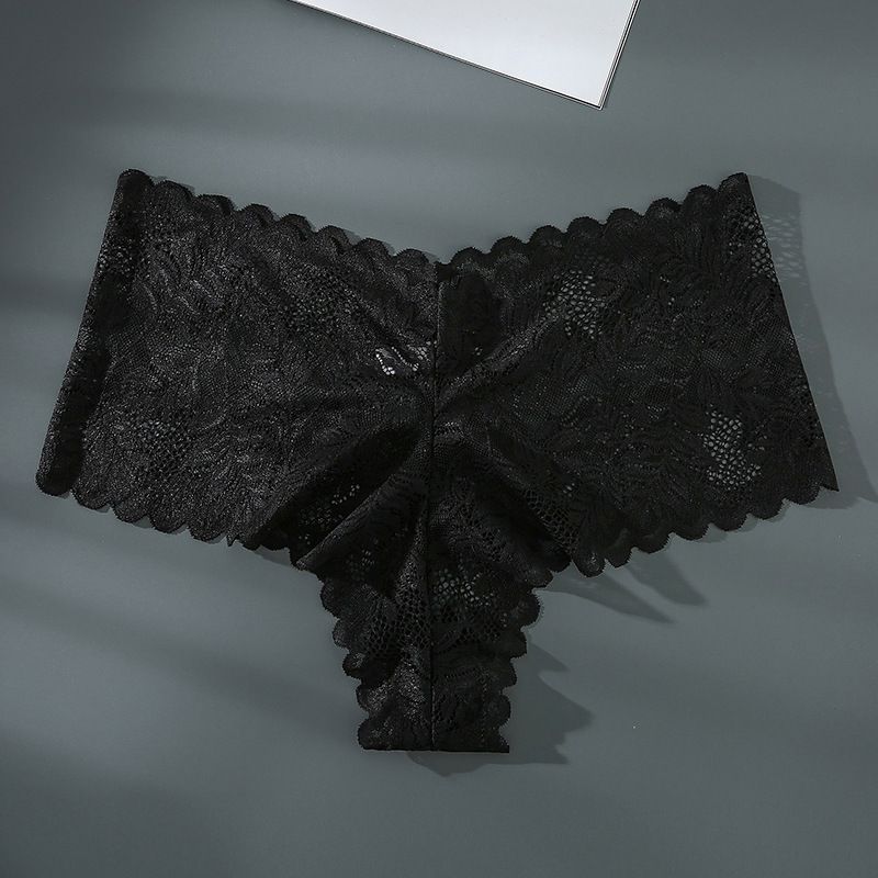 New Arrival Cotton Lace Women Underwear Plus Size XL-4XL Women Lace Underwear Ladies Lingerie Briefs Sexy Women's Underwear Lace Shorts V Waist Breathable Cheeky Panties Boyshorts M52