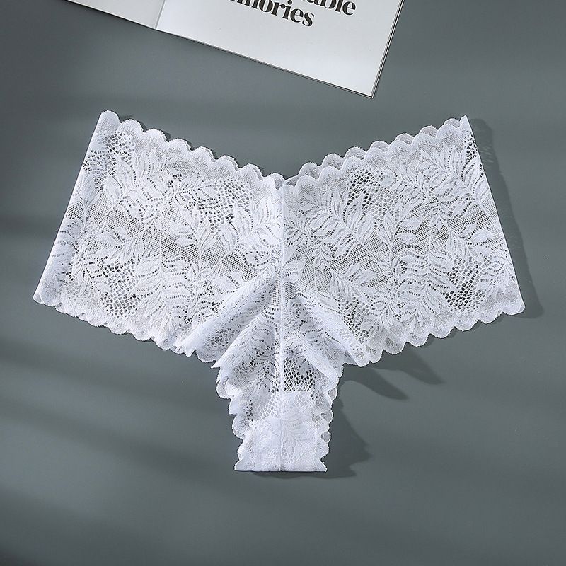 New Arrival Cotton Lace Women Underwear Plus Size XL-4XL Women Lace Underwear Ladies Lingerie Briefs Sexy Women's Underwear Lace Shorts V Waist Breathable Cheeky Panties Boyshorts M52