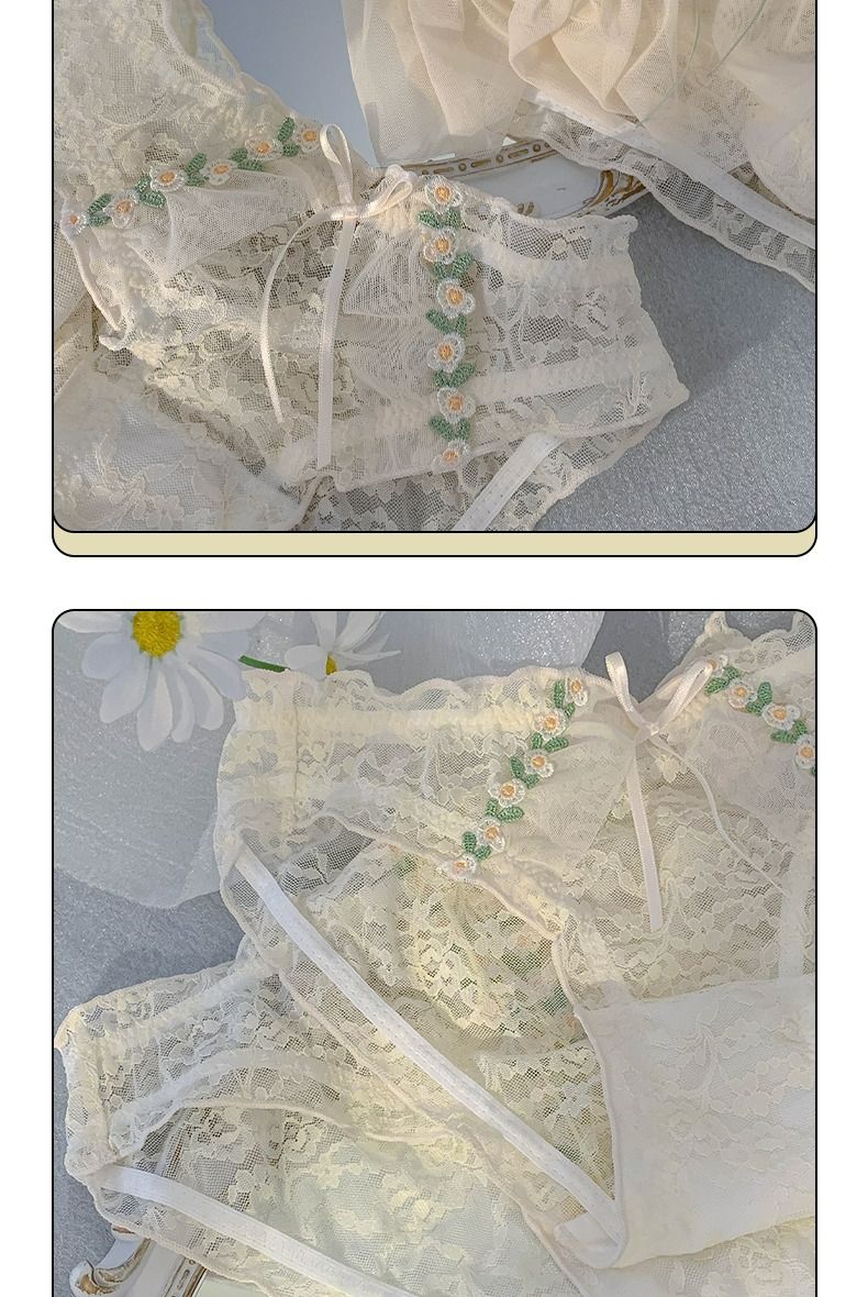 New Arrival Ladies Summer Ultra-thin Lace Flower Underpanties Fashion Sweet Girls Hollow Out Lace Underwear Lingerie Briefs INS Breathable Cheeky Panties Boyshorts M58