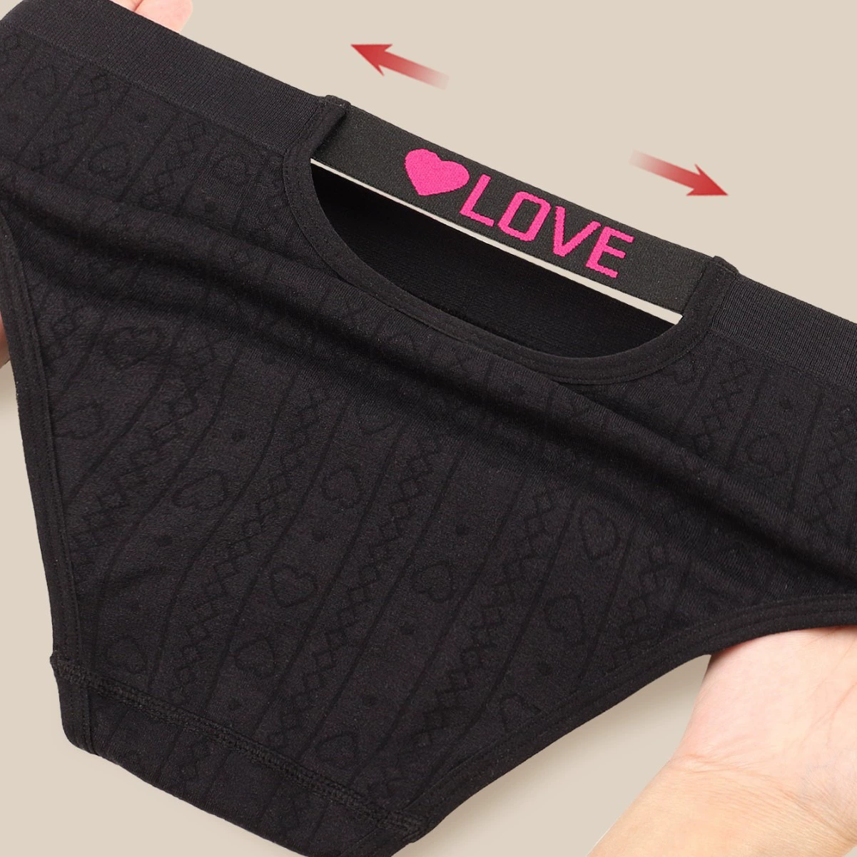 New Arrival Women's Sexy LOVE Underwear T back Thongs Panties Seamless Yoga Sport Underwear Assorted Breathable Cotton Briefs Fitness Low-Waist Invisible Triangle Underwear for Women Bikini M67