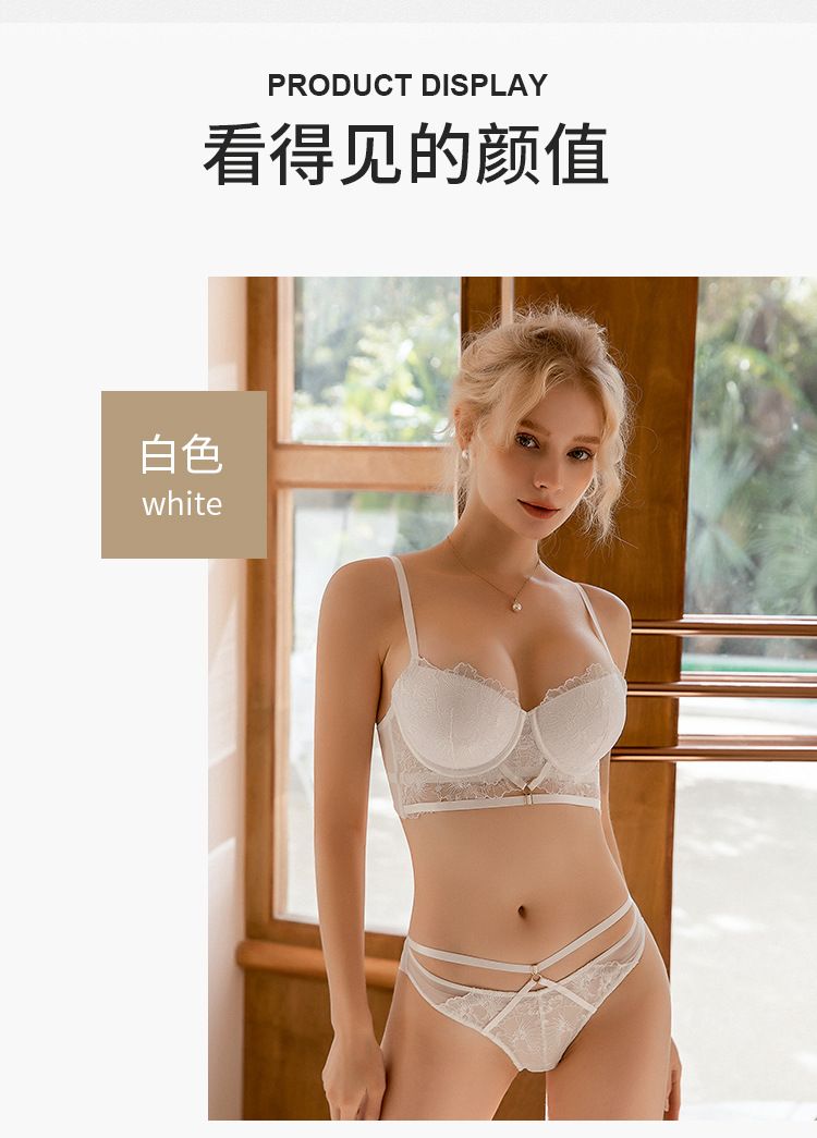 New Arrival 2Pieces Set Sexy Ladies Lingerie Set for Women Push Up Bra and Lace Underwear Panty Sets Ultra Thin Invisible Bras Strapless Bra Bikini dresses Sports Lingerie Bra Set 70-85BCD M88