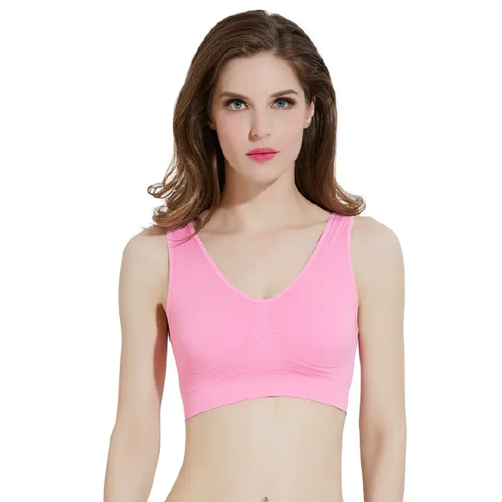 S-6XL Seamless Sports Bras for Women Pack of 3 Ribbed Sports Bra Workout Tops  Yoga Bra Low Cut Sexy Push Up Bralettes for Women Padded Comfy Smooth Wireless Lifting Bras Seamless Bralette M92