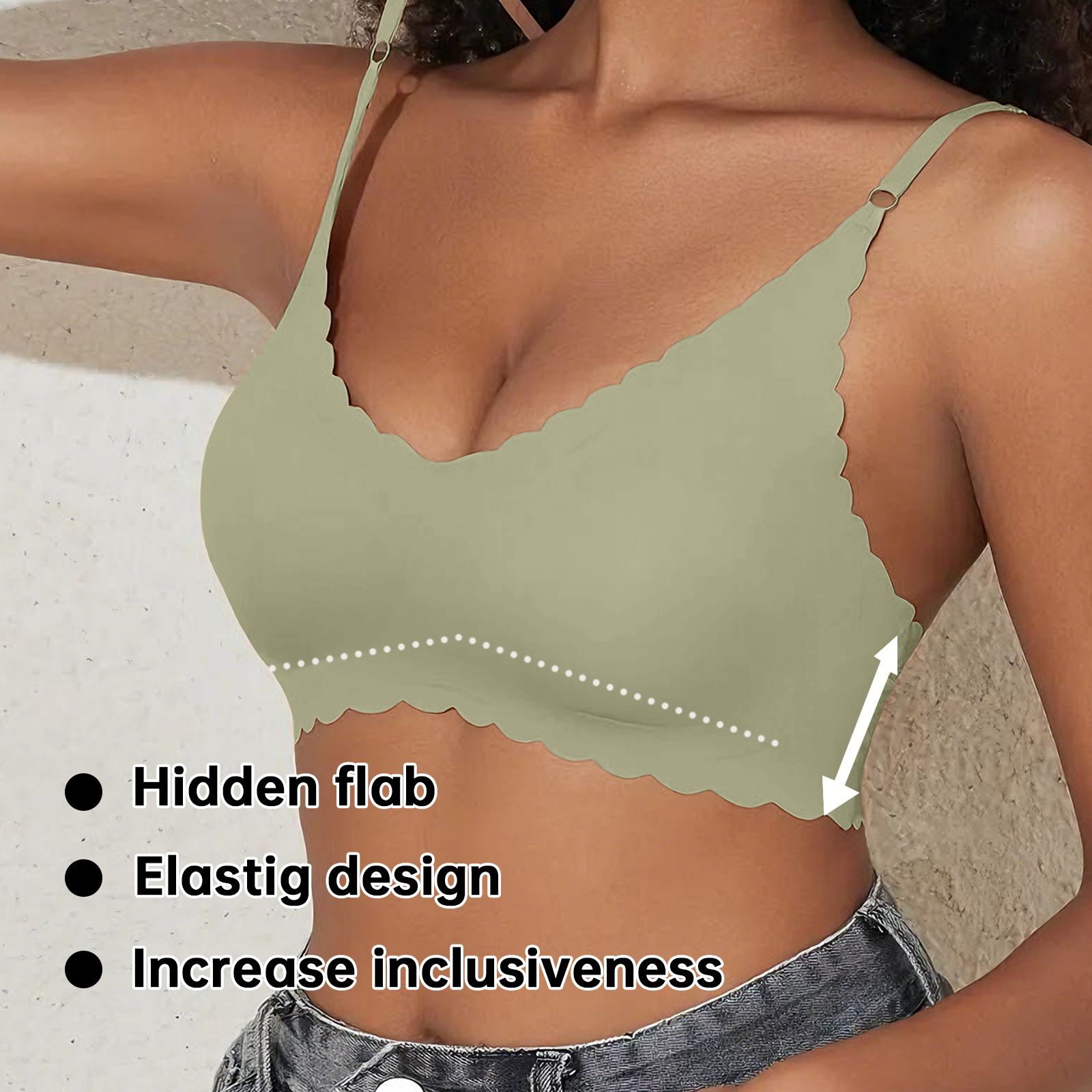 Top Fashion S-2XL Women Comfortable Sports Bra Women Wireless Yoga Bras Suspenders Hot Girls Inside Dance Bras Sexy Outer Wear Bottom Slim Ladies Lingerie Bras Breathable  M100