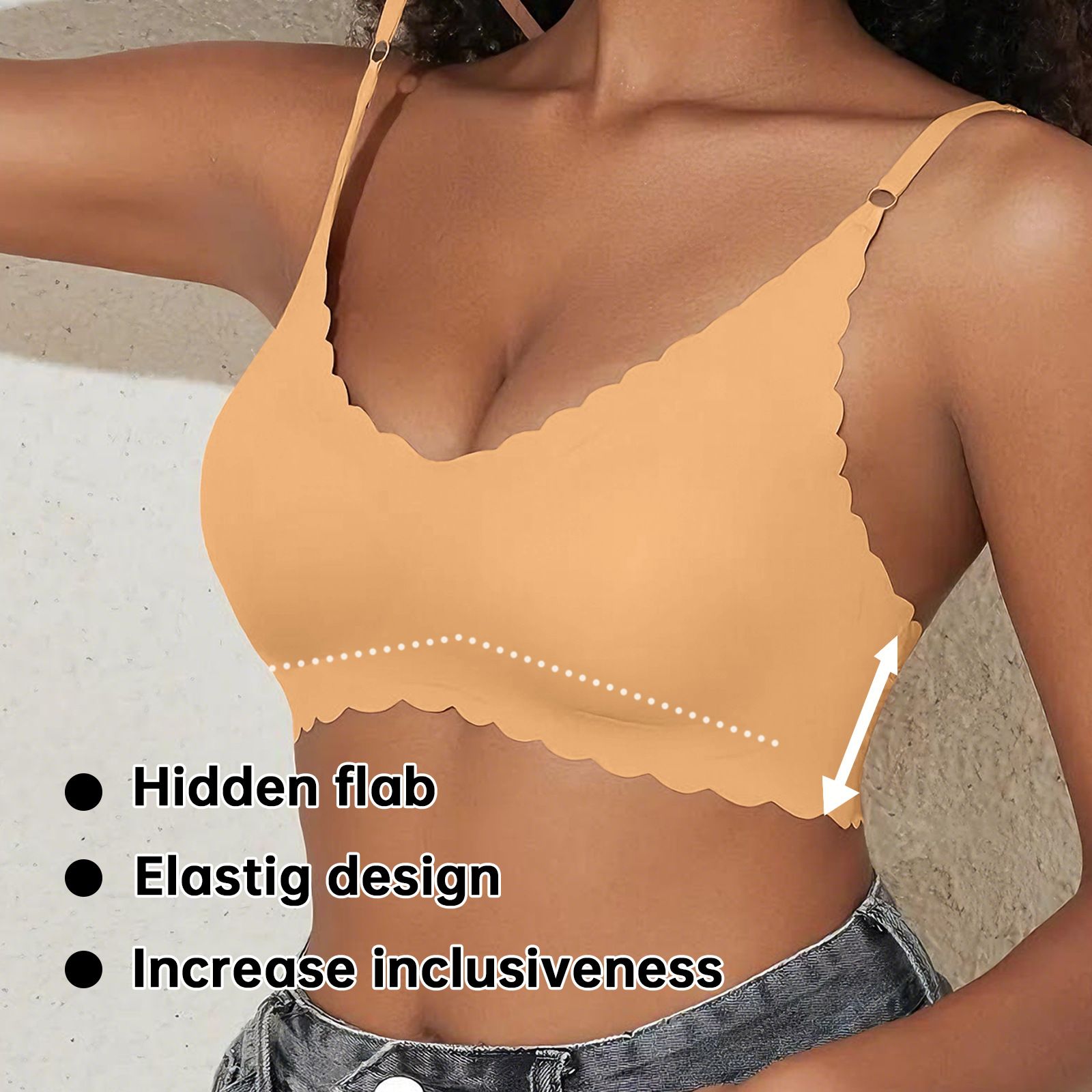 Top Fashion S-2XL Women Comfortable Sports Bra Women Wireless Yoga Bras Suspenders Hot Girls Inside Dance Bras Sexy Outer Wear Bottom Slim Ladies Lingerie Bras Breathable  M100