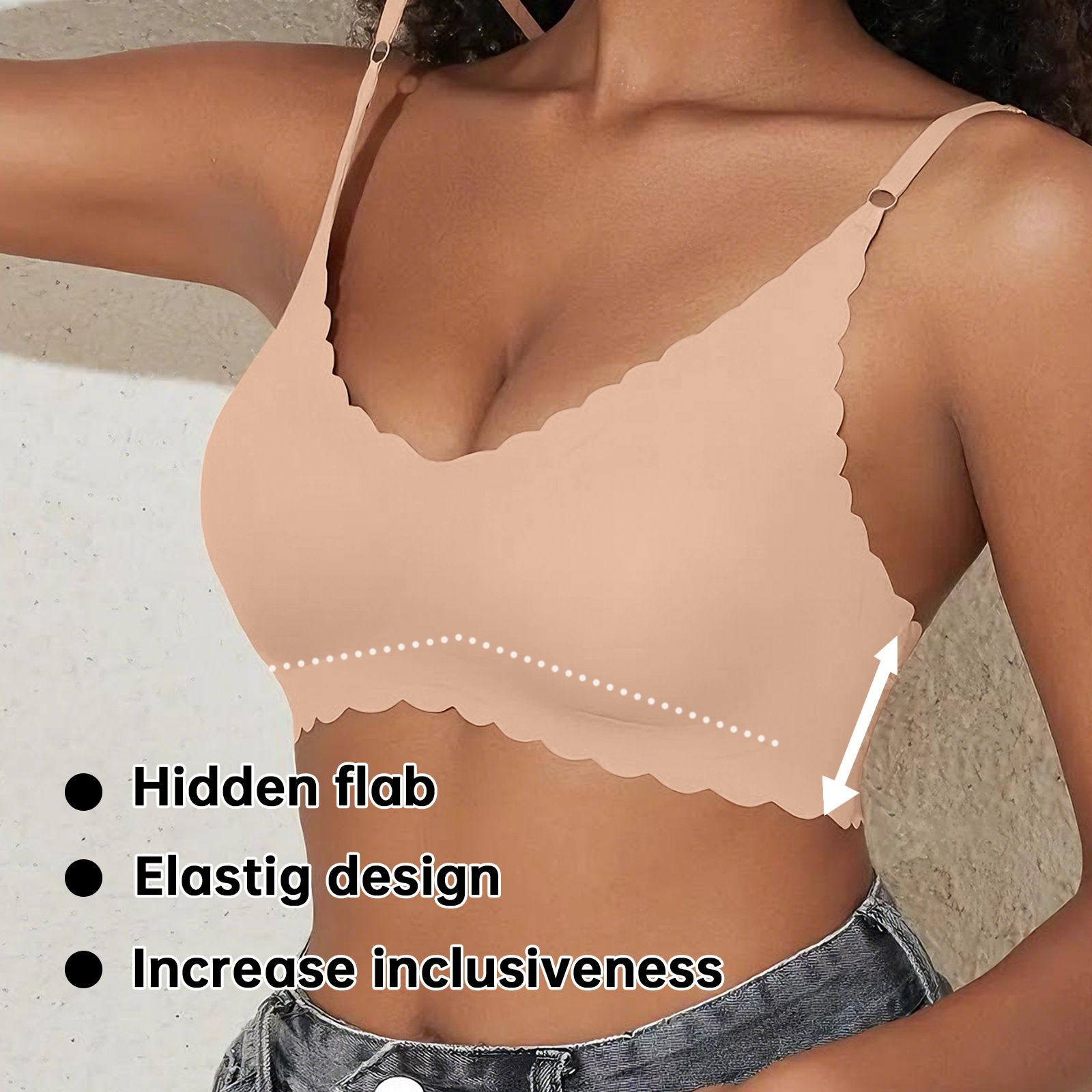 Top Fashion S-2XL Women Comfortable Sports Bra Women Wireless Yoga Bras Suspenders Hot Girls Inside Dance Bras Sexy Outer Wear Bottom Slim Ladies Lingerie Bras Breathable  M100
