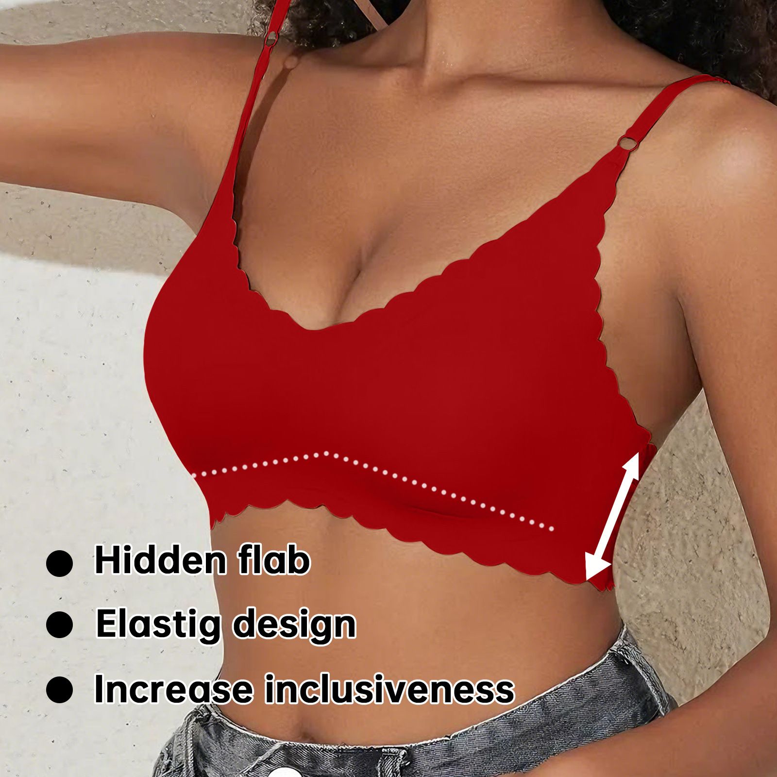 Top Fashion S-2XL Women Comfortable Sports Bra Women Wireless Yoga Bras Suspenders Hot Girls Inside Dance Bras Sexy Outer Wear Bottom Slim Ladies Lingerie Bras Breathable  M100