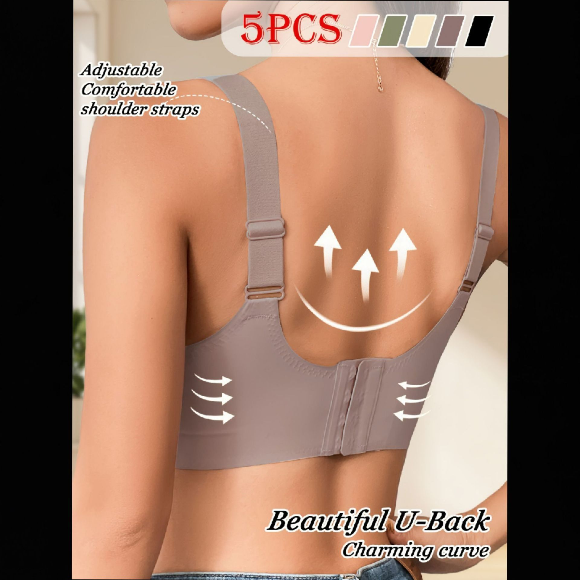 Top Fashion S-4XL Women Comfortable Sports Bra Women Wireless Yoga Bras Suspenders Hot Girls Inside Dance Bras Sexy Outer Wear Bottom Slim Ladies Lingerie Bras Breathable  M101