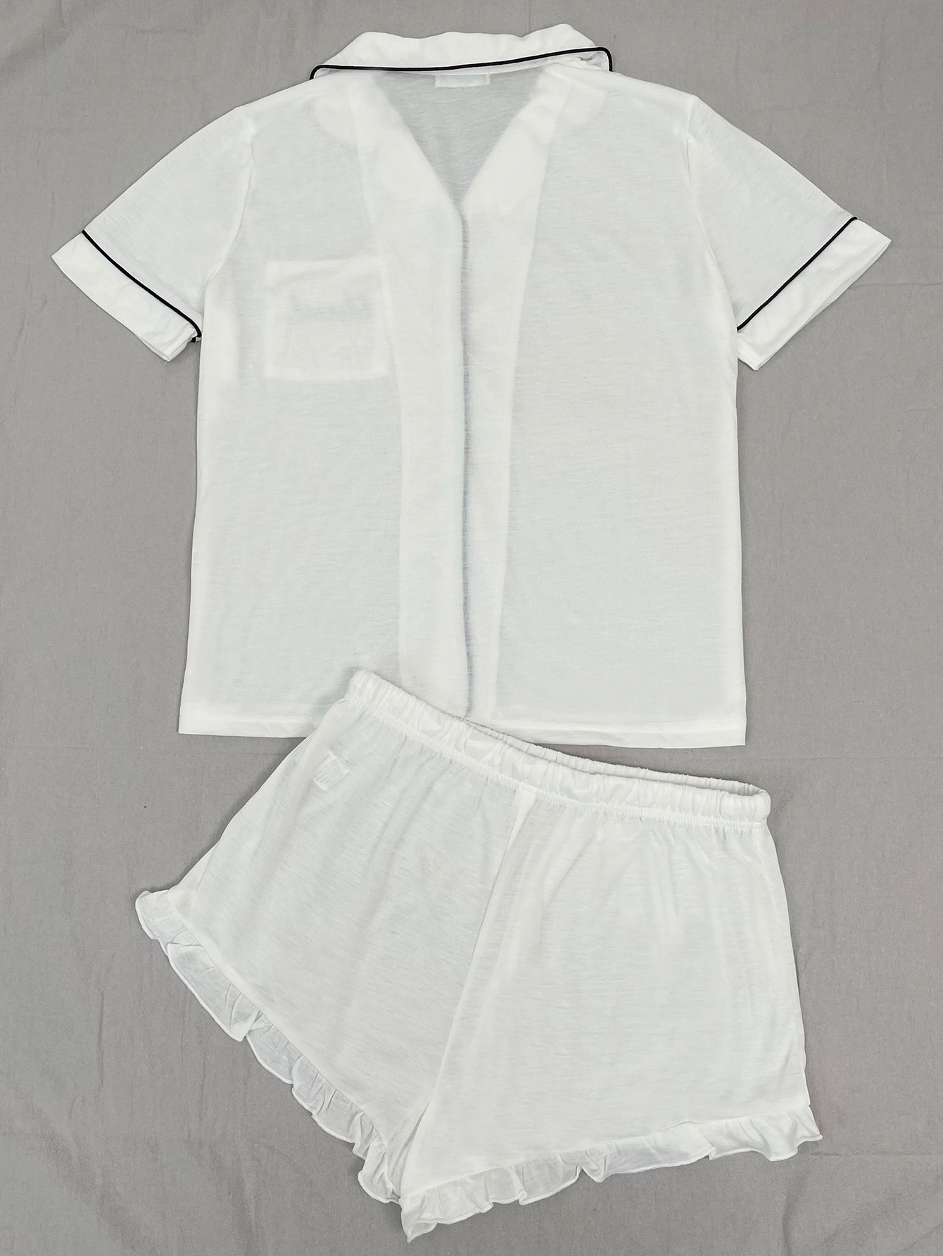 Good Quality Women Summer Pink Pajama Set 2 Piece Lounge Set Short Sleeve Tops Ladies Blue Short shorts Soft Sleepwear Plus Size Comfortable Homewear Outdoor Sports Wear Best Gifts for Women M121