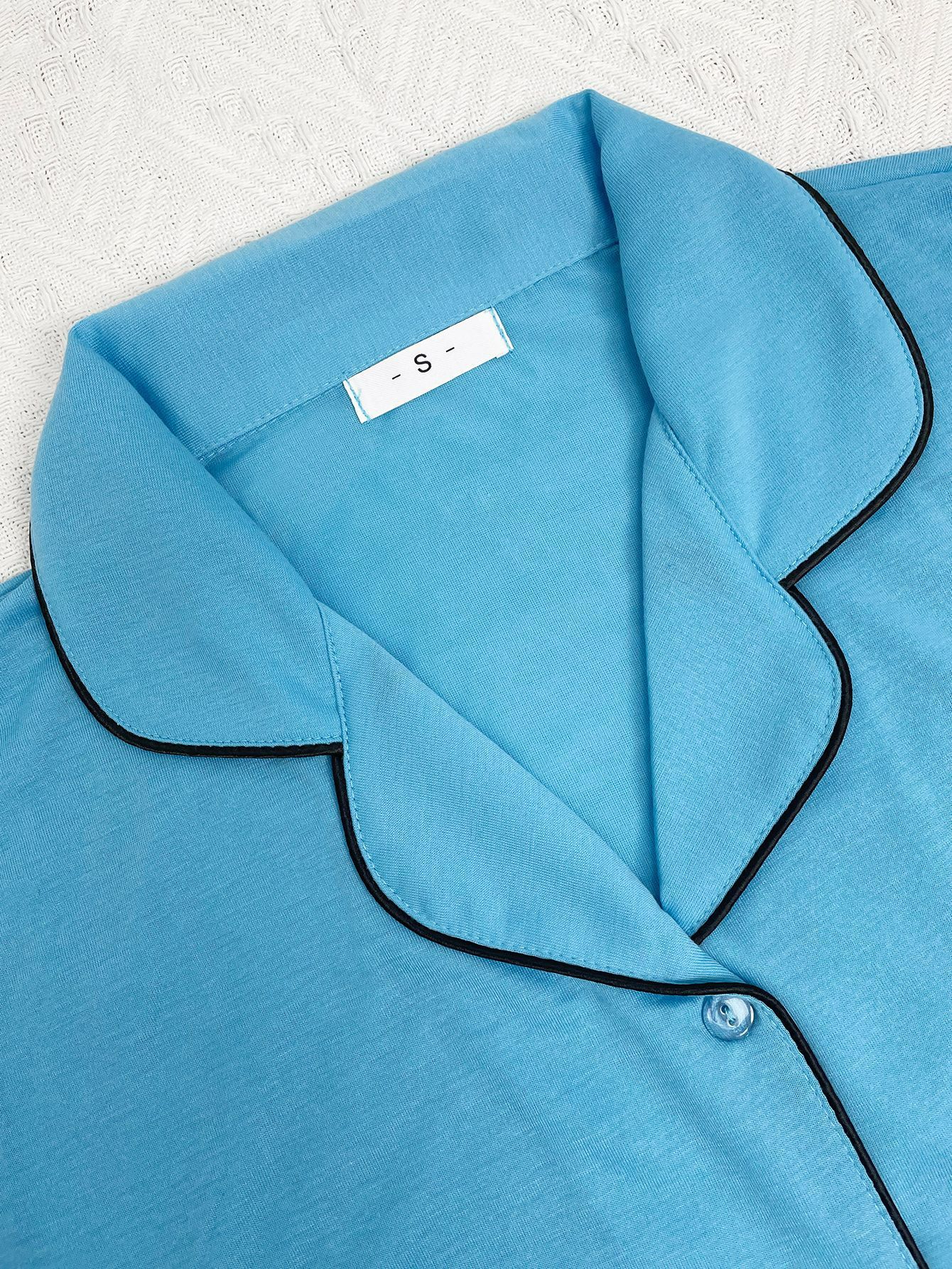 Good Quality Women Summer Pink Pajama Set 2 Piece Lounge Set Short Sleeve Tops Ladies Blue Short shorts Soft Sleepwear Plus Size Comfortable Homewear Outdoor Sports Wear Best Gifts for Women M121