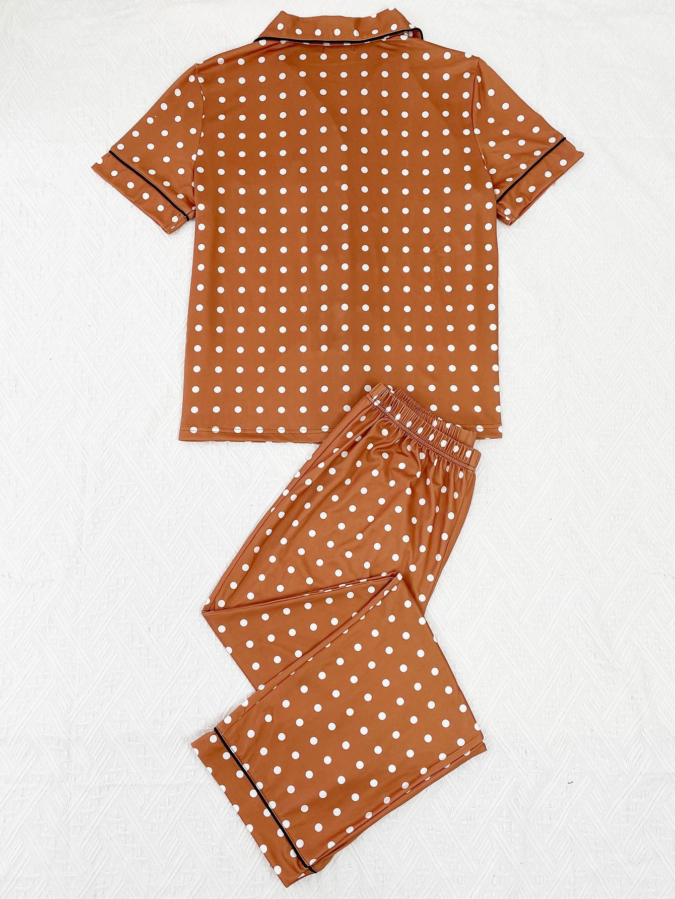 Good Quality Plus Size Women Pink Pajama Set 2 Piece Lounge Set Short Sleeve Tops Ladies Black Long Loose Pants Soft Sleepwear Dots Heart Leopard Print Homewear Outdoor Wear Best Gifts for Women M122