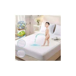 Waterproof Mattress Protector – Quilted Fitted Mattress Cover, Soft Breathable Bed Protector with Elastic Skirt