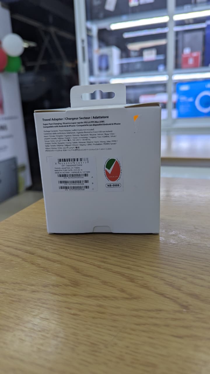 25W PD ADAPTER ORIGINAL 25W Super Fast USB-C Travel Charger –Compact, Portable, Safe & Powerful Adapter for Smartphones, Tablets, Samsung Galaxy Devices, Quick Charging Anytime, Anywhere, Travel-Ready