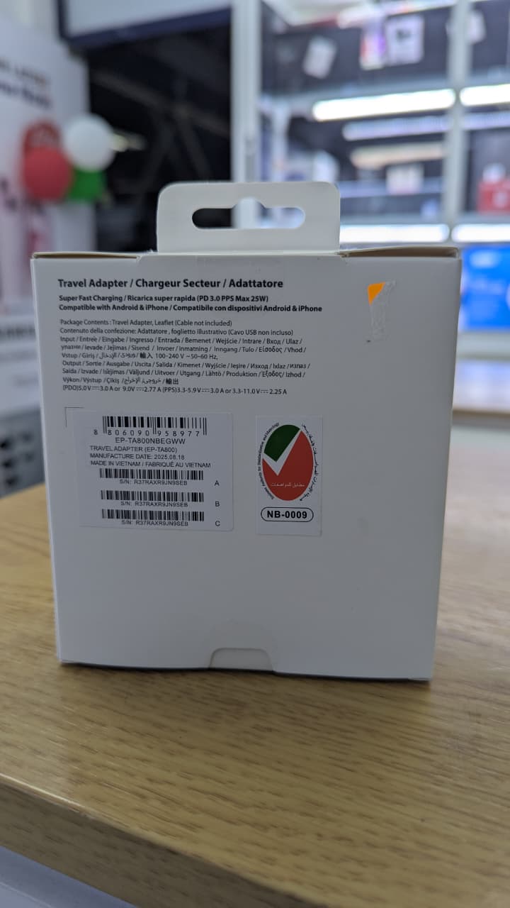 25W PD ADAPTER ORIGINAL 25W Super Fast USB-C Travel Charger –Compact, Portable, Safe & Powerful Adapter for Smartphones, Tablets, Samsung Galaxy Devices, Quick Charging Anytime, Anywhere, Travel-Ready