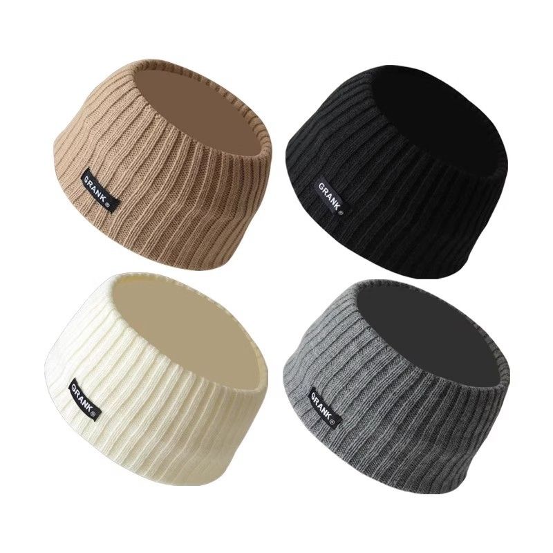 Winter and autumn widened warm ear protection headband, simple pure color sports female face washing hair tie, head scarf sports hair band