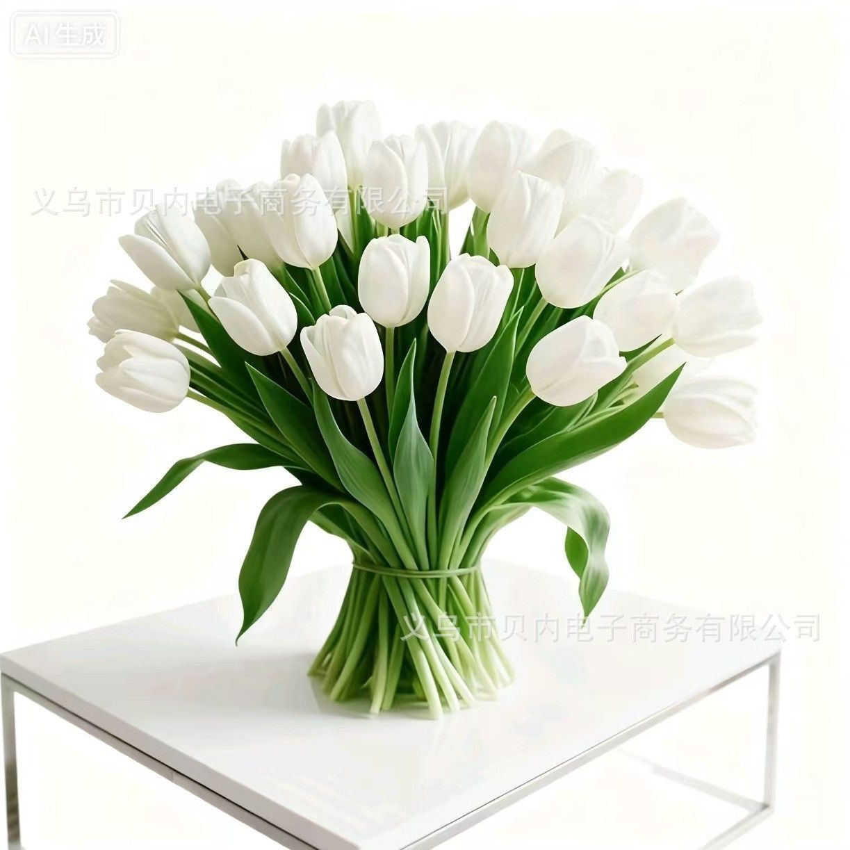 10 pieces of PU mini simulated tulip flowers, cross-border fake flowers, suitable for brides' bouquets, home decoration, and simulated plants