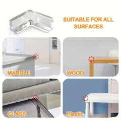 Mamatoto 10Pcs Baby Proofing Corner Guards – Clear Silicone Anti-Collision Bumpers for Tables & Sharp Edges, Invisible & Easy Peel, Keeps Crawling Toddlers Safe & Parents Relieved