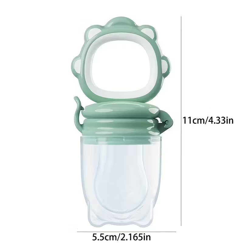 Baby Fruit Feeder & Silicone Pacifier Set | BPA-Free, Food-Grade for Safe Sucking & Teething Relief | All-in-One Feeder Soother for 0-3 Years