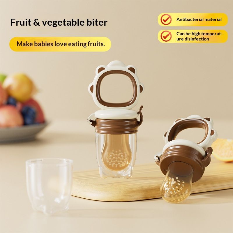 Baby Fruit Feeder & Silicone Pacifier Set | BPA-Free, Food-Grade for Safe Sucking & Teething Relief | All-in-One Feeder Soother for 0-3 Years