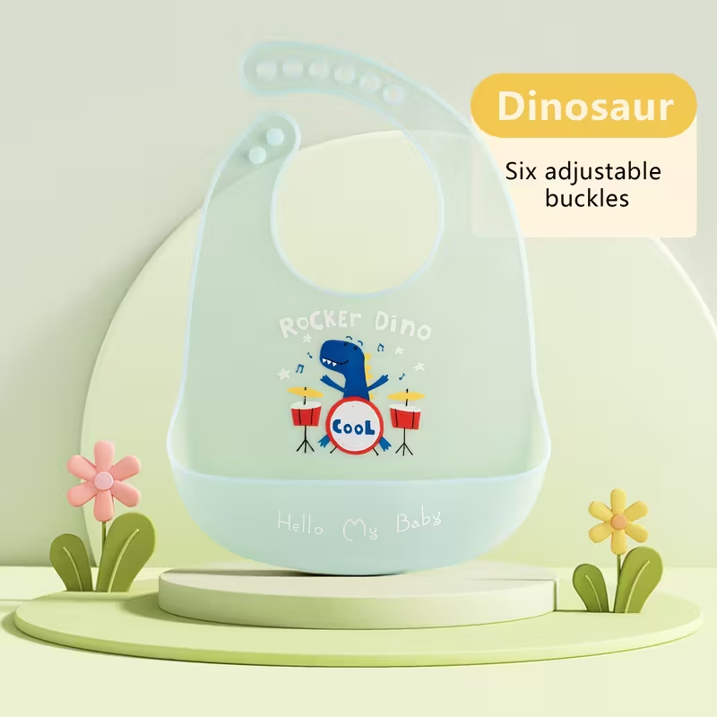 Super Easy-Clean Silicone Baby Bib | Waterproof & Stain-Resistant for Mess-Free Meals | Soft, Lightweight & Durable | Adjustable Snap Neck for Babies & Toddlers | Perfect Gift for Parents