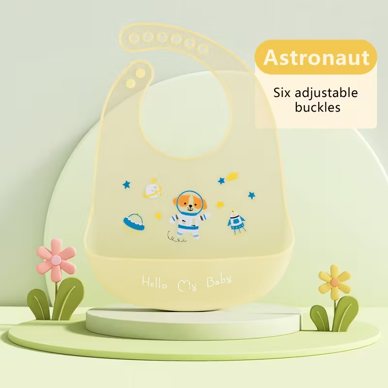 Super Easy-Clean Silicone Baby Bib | Waterproof & Stain-Resistant for Mess-Free Meals | Soft, Lightweight & Durable | Adjustable Snap Neck for Babies & Toddlers | Perfect Gift for Parents