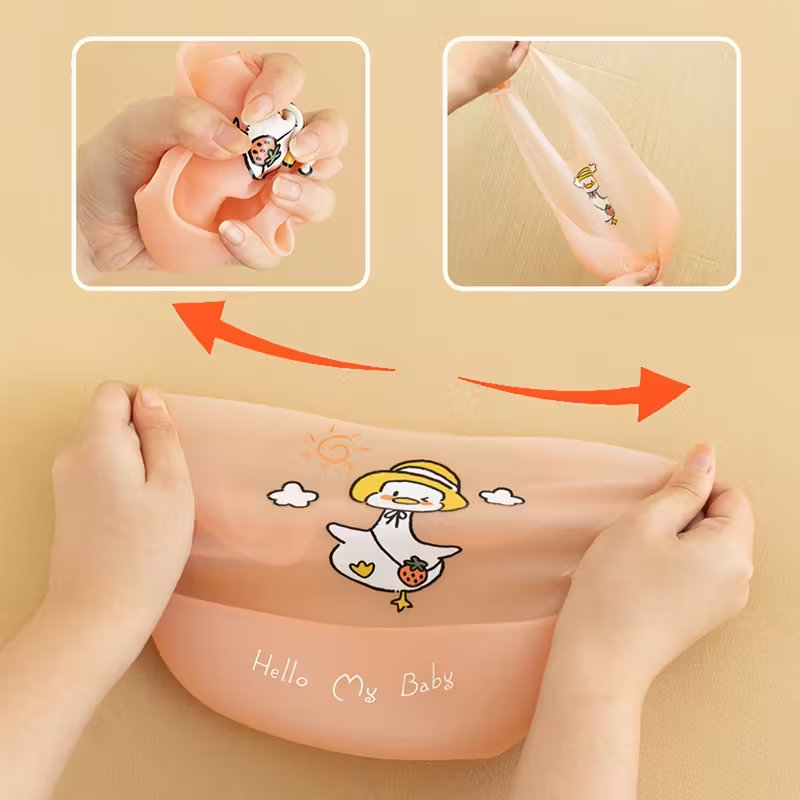 Super Easy-Clean Silicone Baby Bib | Waterproof & Stain-Resistant for Mess-Free Meals | Soft, Lightweight & Durable | Adjustable Snap Neck for Babies & Toddlers | Perfect Gift for Parents