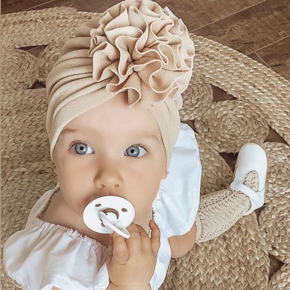 Cozy All-Day Baby Turban Hat – Stretchy, Soft & Breathable Head Wrap for Newborn, Infant & Toddler (0-3 Years), Cute & Comfortable for Home, Outings, Naps & Photo Shoots