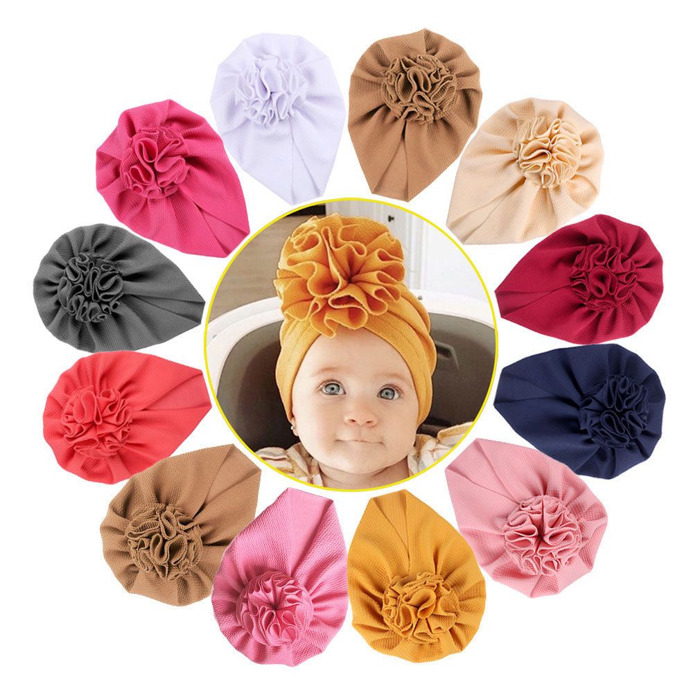Cozy All-Day Baby Turban Hat – Stretchy, Soft & Breathable Head Wrap for Newborn, Infant & Toddler (0-3 Years), Cute & Comfortable for Home, Outings, Naps & Photo Shoots
