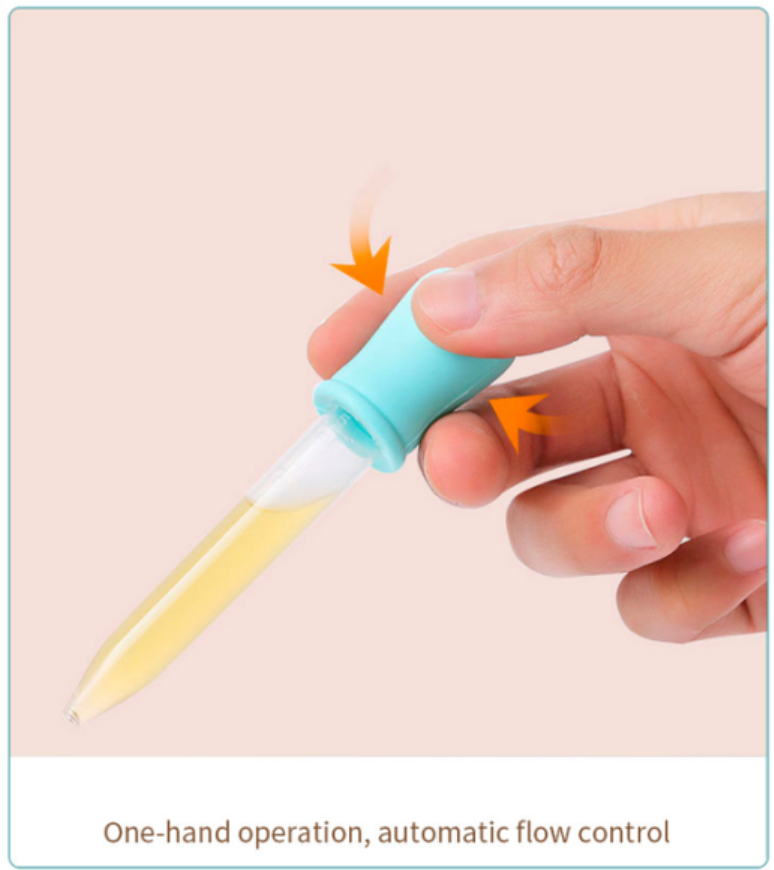 3-PCS Baby Medicine Dispenser with 5ml Scale | Anti-Choking Silicone Dropper for Precise Dosing | Multi-Use for Water & Liquid Vitamins|Perfect New Parent Gift