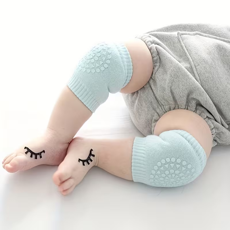 Non-Slip Baby Knee &  Socks | Soft, Cushioned Protection for Crawling & Walking | Lets Baby Explore Safely for age 0-1