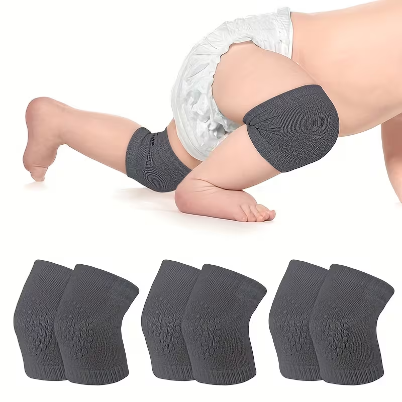 Non-Slip Baby Knee &  Socks | Soft, Cushioned Protection for Crawling & Walking | Lets Baby Explore Safely for age 0-1