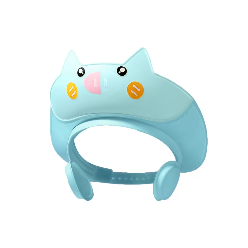 Baby Bath & Swim Cap with Ears | Waterproof & Adjustable to Keep Eyes Dry | Super Soft for 6+ Months