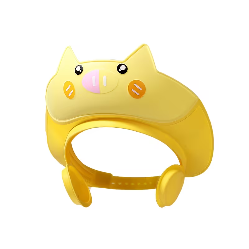 Baby Bath & Swim Cap with Ears | Waterproof & Adjustable to Keep Eyes Dry | Super Soft for 6+ Months