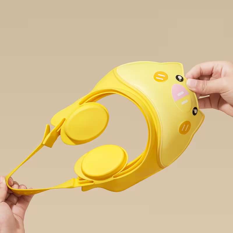 Baby Bath & Swim Cap with Ears | Waterproof & Adjustable to Keep Eyes Dry | Super Soft for 6+ Months