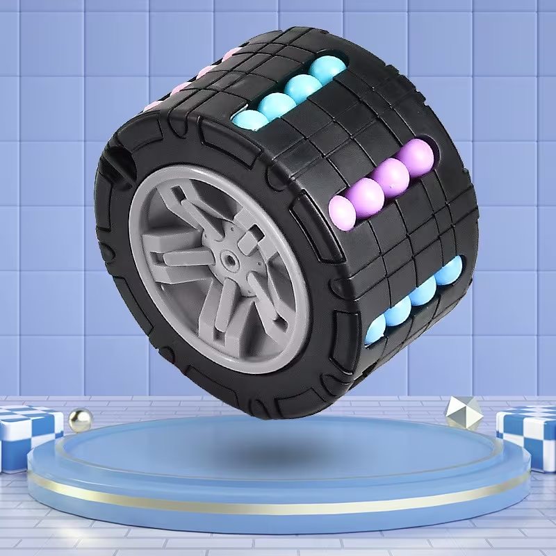 STEM 3D Dynamic Puzzle Cube | Magical Bean Gyro & Slide Maze in a Cube | Enhances Spatial Thinking for Children