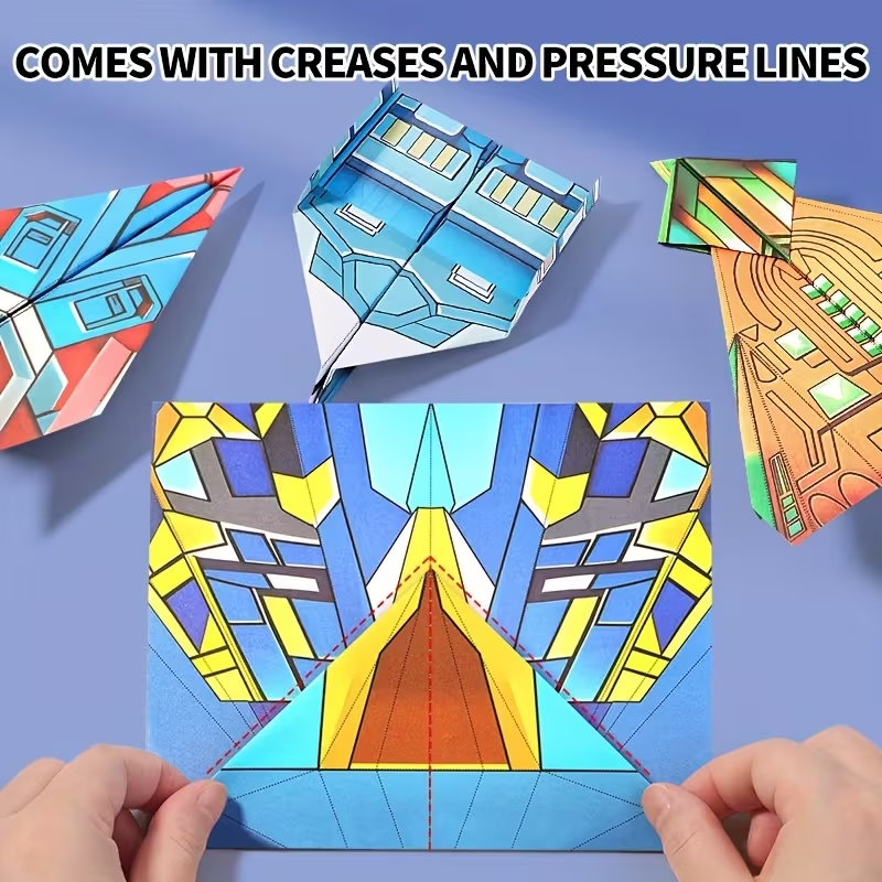 Complete Paper Airplane Kit for Beginners – Step-by-Step Folding Guide & Practice Sheets, Easy to Learn, Fun to Fly, Perfect for Kids, Family Activities, School Projects & Holiday Gifts