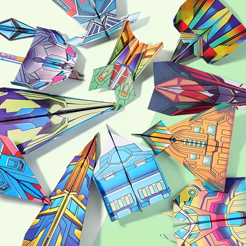 Complete Paper Airplane Kit for Beginners – Step-by-Step Folding Guide & Practice Sheets, Easy to Learn, Fun to Fly, Perfect for Kids, Family Activities, School Projects & Holiday Gifts