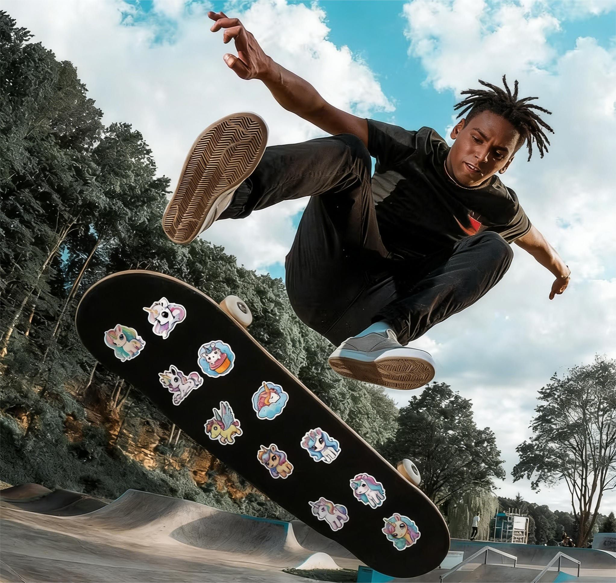 50pcs Kids Waterproof Stickers | Safe, Removable Decals for Water Bottles, Lunch Boxes & School Supplies | Personalize Their Stuff with Unicorns & More