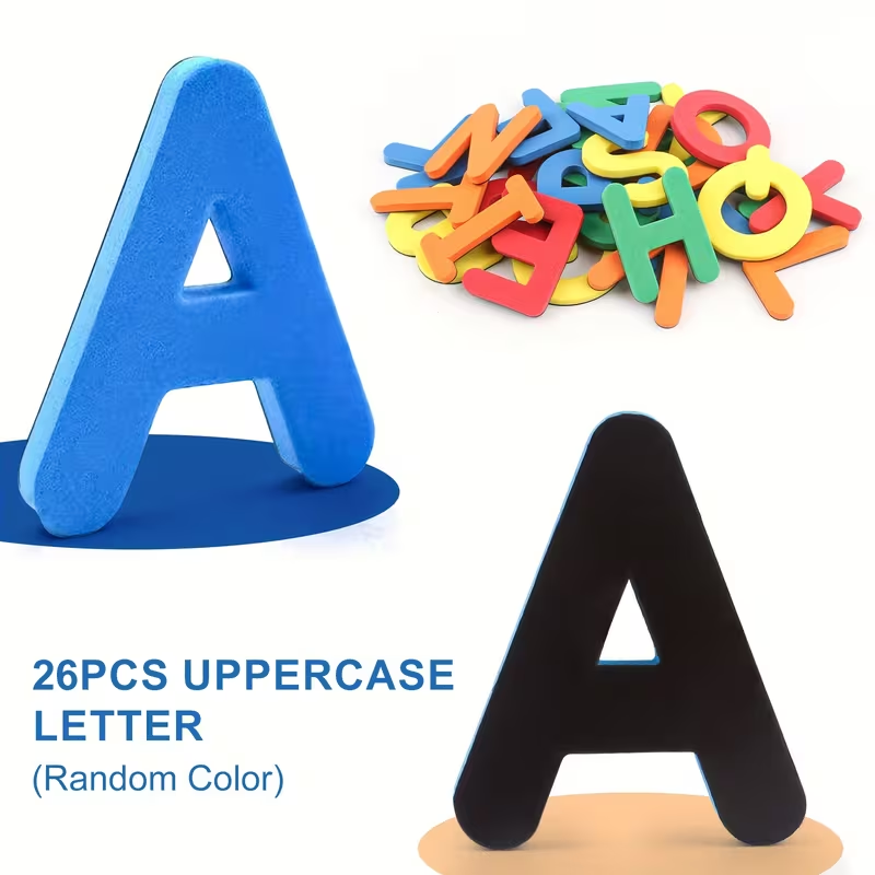 Magnetic Alphabet & Number Stickers for Kids, Learn Letters & Numbers on Fridge/Whiteboard , Reusable Educational Gift for Kids 3+