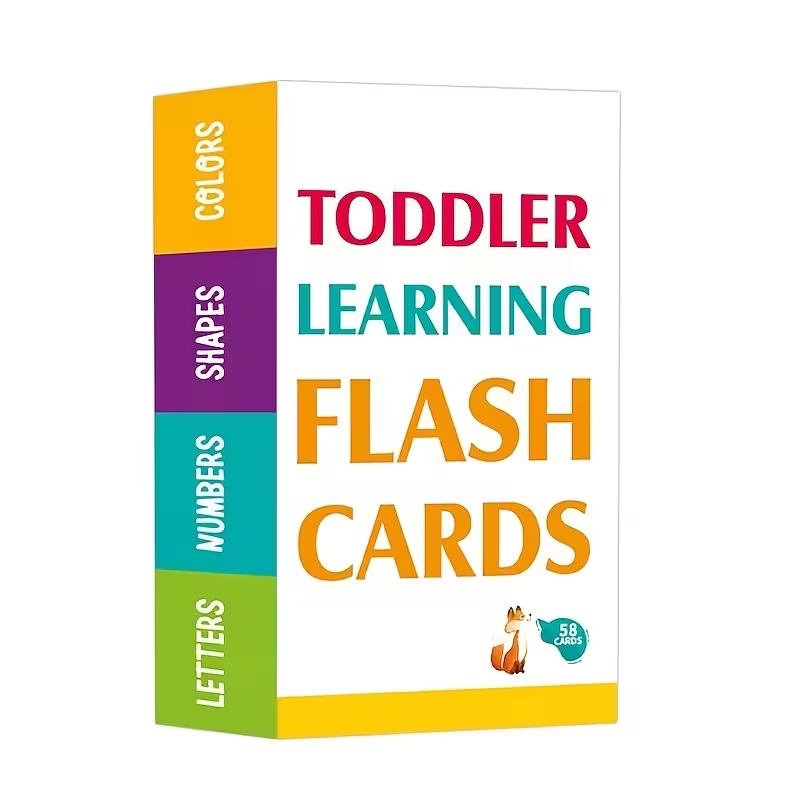 58 Double-Sided Alphabet Flash Cards for Toddlers | Learn ABC Letters, Colors, Numbers, Shapes & Animals | All-in-1 Early Learning Set| Colorful Educational Gift